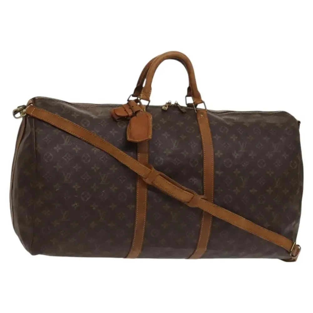 LOUIS VUITTON Monogram Keepall Bandouliere 60 Boston Bag M41412